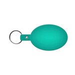 Oval Flexible Key Tag - Translucent Aqua