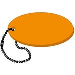 Oval Floating Key Tag - Orange
