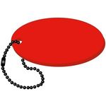 Oval Floating Key Tag - Red