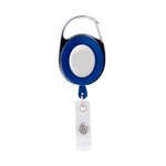 Oval Metal Retractable Badge Reel with Carabiner