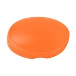Oval Pill Box - Translucent Orange