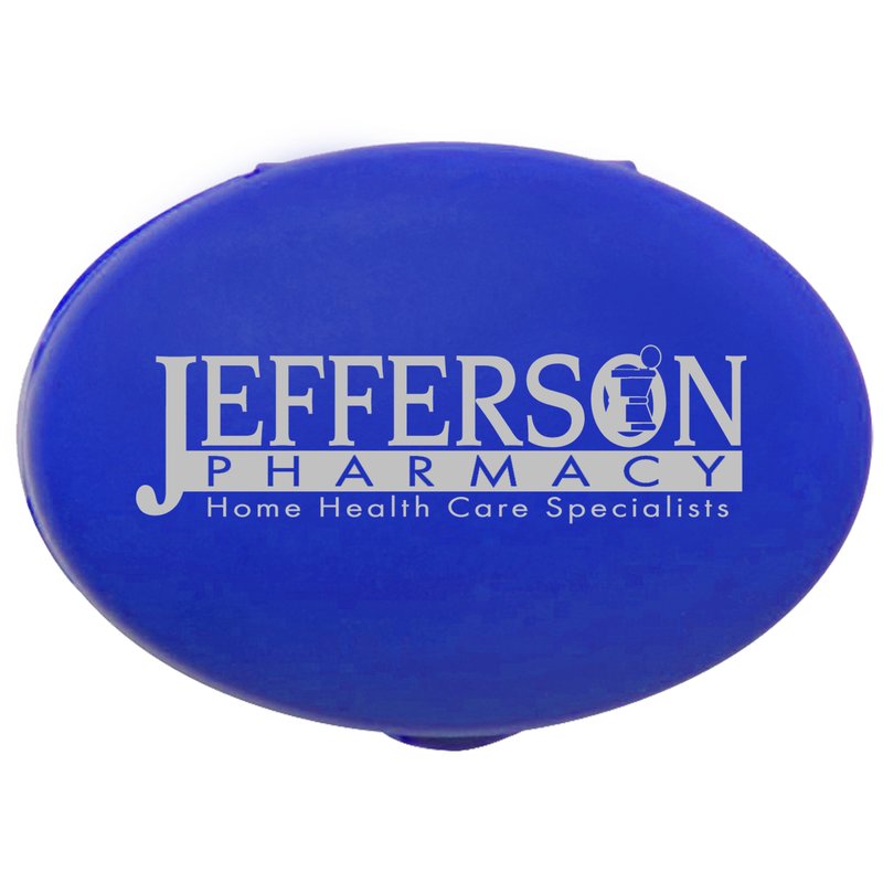 Main Product Image for Custom Printed Oval Pill Box