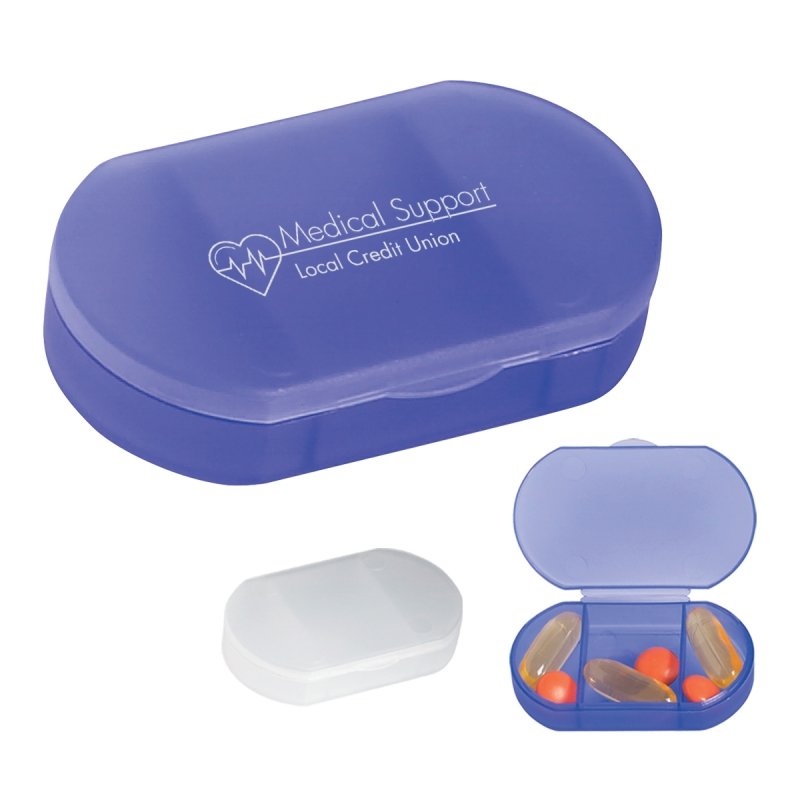 Main Product Image for Custom Printed Oval Shape Pill Holder