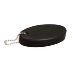 Oval Soft Floater Keychain - Black