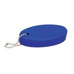 Oval Soft Floater Keychain - Blue