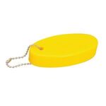 Oval Soft Floater Keychain - Yellow