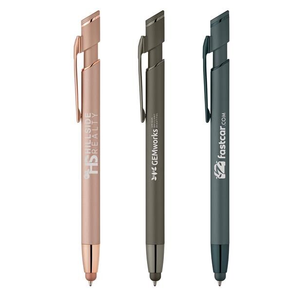 Main Product Image for Custom Printed Pacific Softy Metallic Pen w/ Stylus