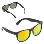 Palmetto Colored-Lens Sunglasses - Black/Orange