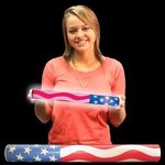 Patriotic 16" Sleeved Light Up LED Glow Lumiton -  