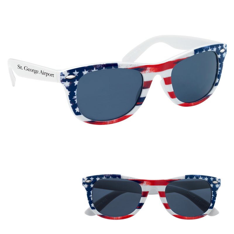 Main Product Image for Imprinted Patriotic Malibu Sunglasses