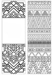 Patterns Coloring Bookmark - Standard
