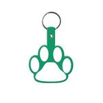 Paw Flexible Key Tag - Green