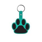 Paw Flexible Key Tag - Translucent Aqua