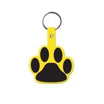 Paw Flexible Key Tag - Yellow