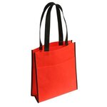 Peak Tote Bag with Pocket - Red
