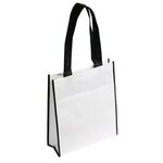 Peak Tote Bag with Pocket - White