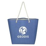 Peddler Jute Tote Bag - Blue