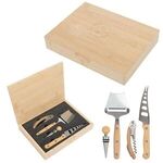 Perfect Pairing Wine & Cheese Knife Set - Natural
