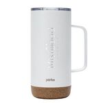 Perka® Kerstin 16 oz. 304 Double Wall Stainless Steel Mug - White