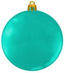 Personalized Custom Ornaments Flat Fundraising Shatterproof - Aqua