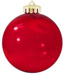 Personalized Custom Ornaments Flat Fundraising Shatterproof - Translucent Red