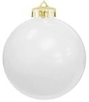 Personalized Custom Ornaments Flat Fundraising Shatterproof - White