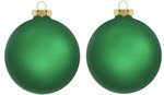 Personalized Ornament Traditional Glass 2 sided imprint - Green
