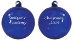 Personalized Ornaments Hand Blown Glass - 2 sided imprint -  