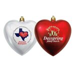 Buy Custom Printed Personalized Ornaments Heart Shaped Shatterproof