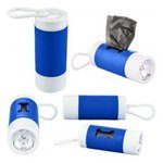 Pet Waste Bag Dispenser w/ Flashlight - Reflex Blue-white