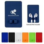 Phone Wallet With Earbuds Holder -  