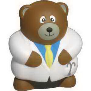 Main Product Image for Custom Printed Stress Reliever Physician Bear