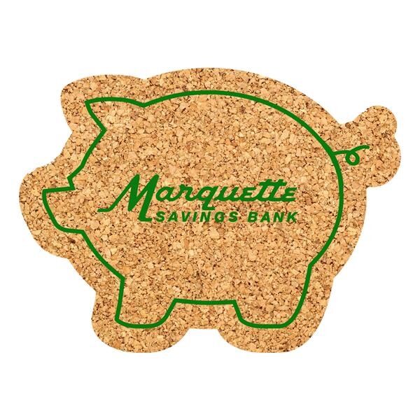 Main Product Image for Pig Shaped Cork Coaster