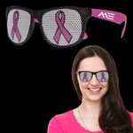 Buy Custom Sunglasses Pink Ribbon Neon Pink Billboard