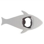 Plastic Shark Bottle Opener - White