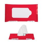 Pocket/Travel Facial Tissues - Red