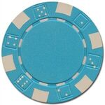 Poker chips sets with 300 chips & Aluminum case - Light Blue