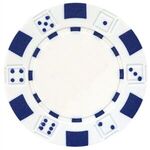 Poker chips sets with 300 chips & Aluminum case - White