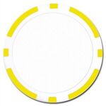 Poker chips sets with 500 full color chips & Aluminum case - Yellow
