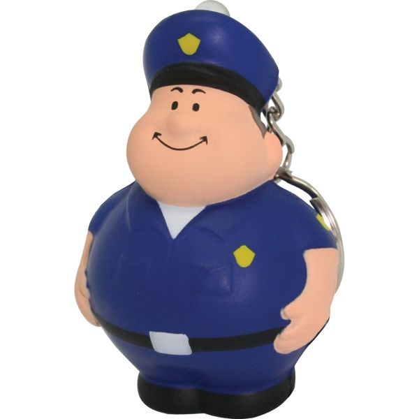 Main Product Image for Promotional Policeman Bert Squeezie Keychain