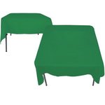 Poly/Cotton Twill Square Table Cover-Screen Printed - Kelly Green