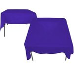 Poly/Cotton Twill Square Table Cover-Screen Printed - Purple