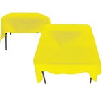 Poly/Cotton Twill Square Table Cover-Screen Printed - Yellow