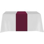 Poly/Cotton Twill Table Runner-Screen Printed 6ft - Burgundy