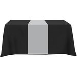 Poly/Cotton Twill Table Runner-Screen Printed 6ft - Gray