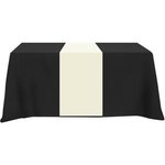 Poly/Cotton Twill Table Runner-Screen Printed 6ft - Ivory