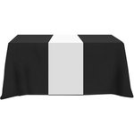 Poly/Cotton Twill Table Runner-Screen Printed 6ft - White