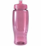 Poly-Pure 27 oz Transparent Bottles - Transparent Pink