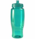 Poly-Pure 27 oz Transparent Bottles - Transparent Teal