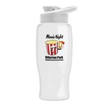 Poly-Pure - 27 oz. Bottle - Drink-Thru Lid - Digital - White